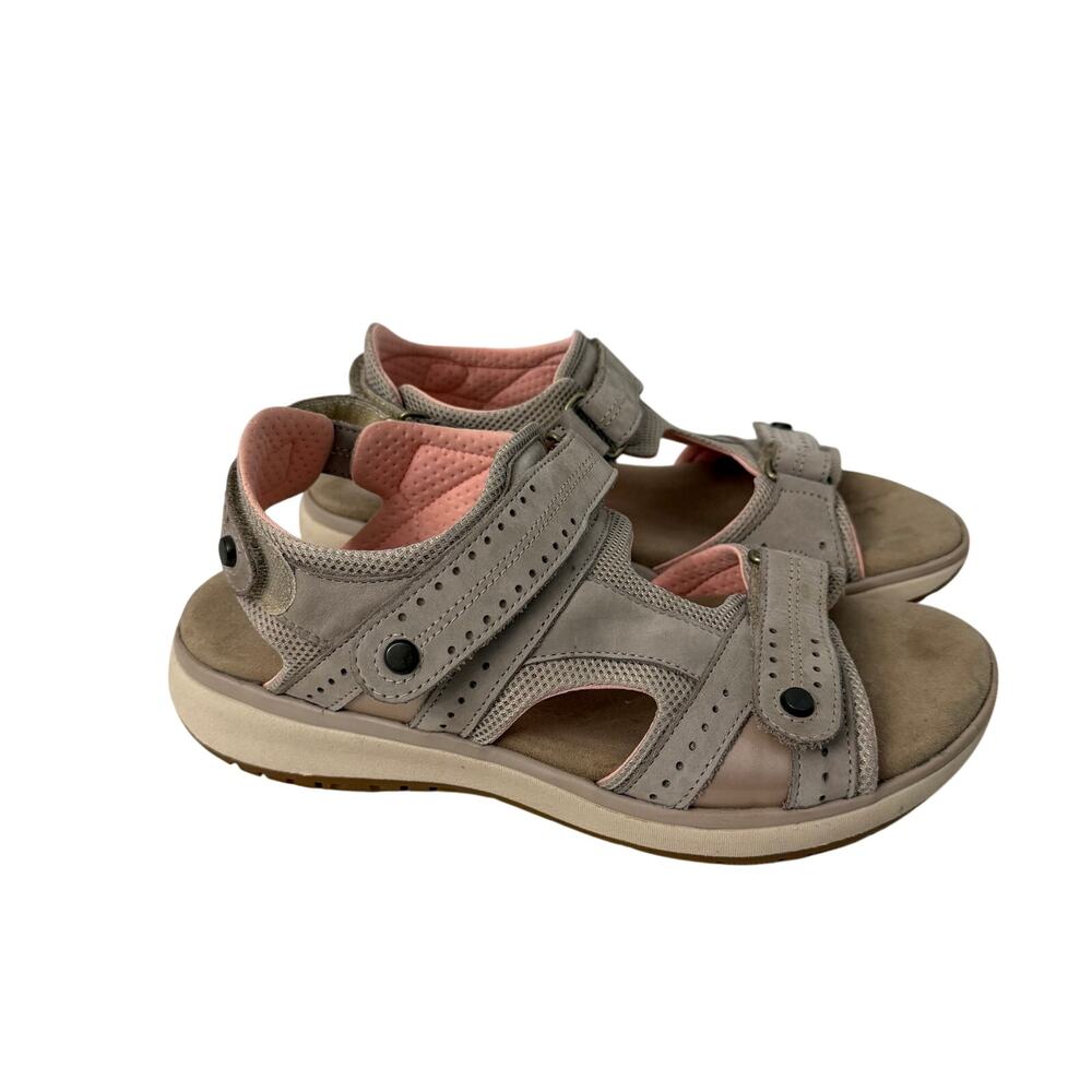 SAS Sandals Womens Size 9.5 WW Embark Comfort Walking Hiking Taupe Pink